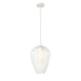 Savanti Textured White 1 Light 12 Inch Pendant Z-Lite 7507-12TW | theLightShop