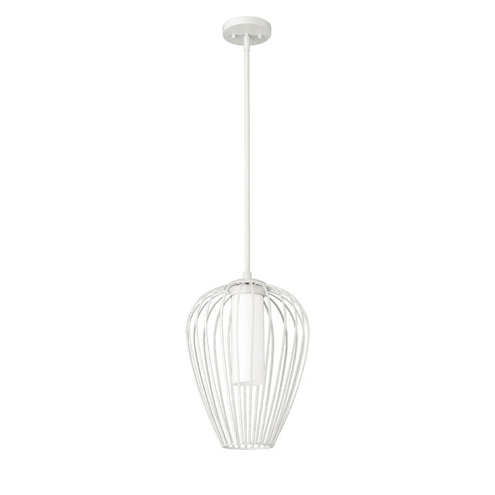 Savanti Textured White 1 Light 12 Inch Pendant Z-Lite 7507-12TW | theLightShop