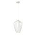 Savanti Textured White 1 Light 12 Inch Pendant Z-Lite 7507-12TW | theLightShop