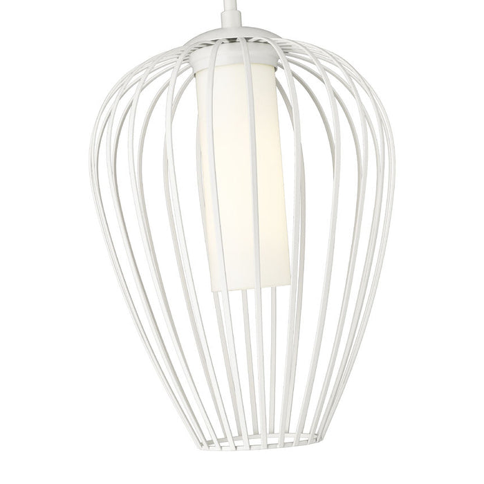 Savanti Textured White 1 Light 12 Inch Pendant Z-Lite 7507-12TW | theLightShop
