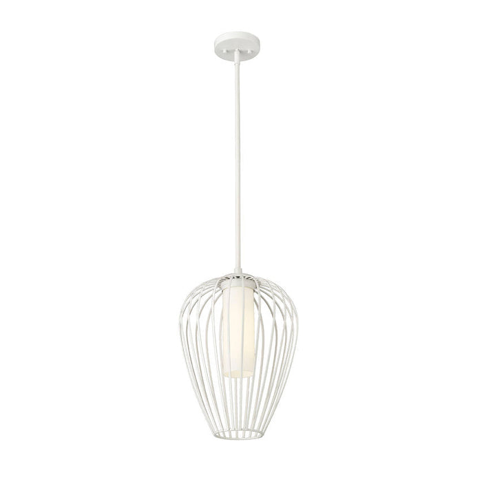 Savanti Textured White 1 Light 12 Inch Pendant Z-Lite 7507-12TW | theLightShop