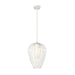 Savanti Textured White 1 Light 12 Inch Pendant Z-Lite 7507-12TW | theLightShop