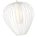 Savanti Textured White 1 Light 18 Inch Pendant Z-Lite 7507-18TW | theLightShop