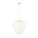 Savanti Textured White 1 Light 18 Inch Pendant Z-Lite 7507-18TW | theLightShop