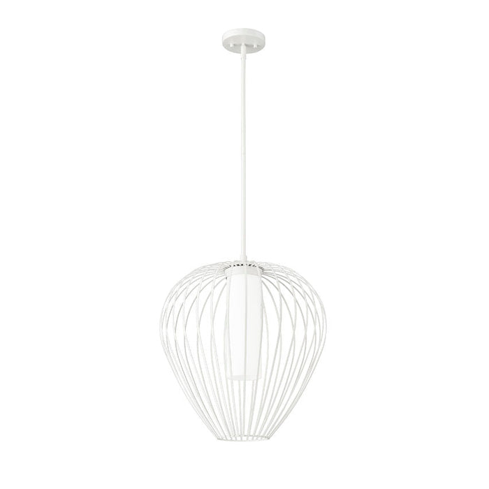 Savanti Textured White 1 Light 18 Inch Pendant Z-Lite 7507-18TW | theLightShop