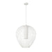Savanti Textured White 1 Light 22 Inch Pendant Z-Lite 7507-22TW | theLightShop