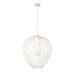 Savanti Textured White 1 Light 22 Inch Pendant Z-Lite 7507-22TW | theLightShop