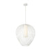 Savanti Textured White 1 Light 22 Inch Pendant Z-Lite 7507-22TW | theLightShop