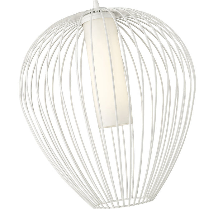 Savanti Textured White 1 Light 22 Inch Pendant Z-Lite 7507-22TW | theLightShop