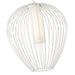 Savanti Textured White 1 Light 22 Inch Pendant Z-Lite 7507-22TW | theLightShop