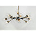 Savvy Antique Brass / Black Chandelier - Chandeliers