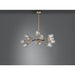Savvy Antique Brass / Black Chandelier - Chandeliers