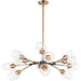 Savvy Antique Brass / Black Chandelier - Chandeliers
