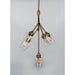 Savvy Antique Brass / Black Single Pendant - Pendants