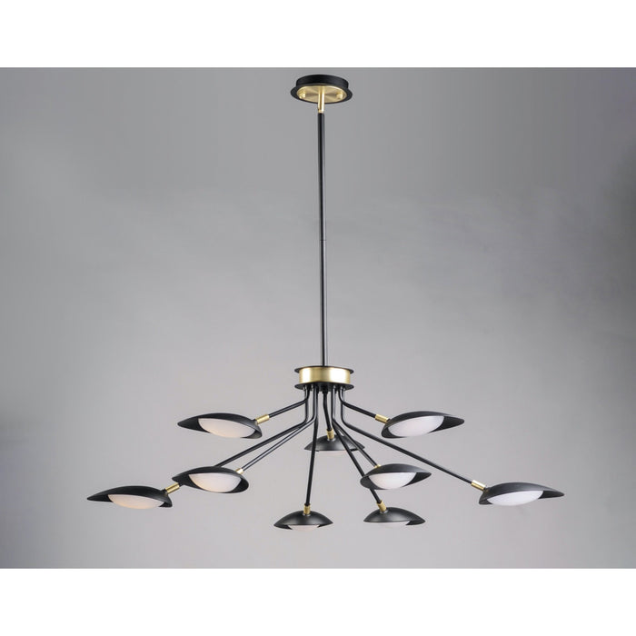 Scan Black / Satin Brass LED Chandelier - Chandeliers