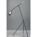 Scan Black / Satin Brass LED Floor Lamp - Floor Lamps