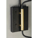 Scan Black / Satin Brass LED Wall Sconce - Wall Sconce