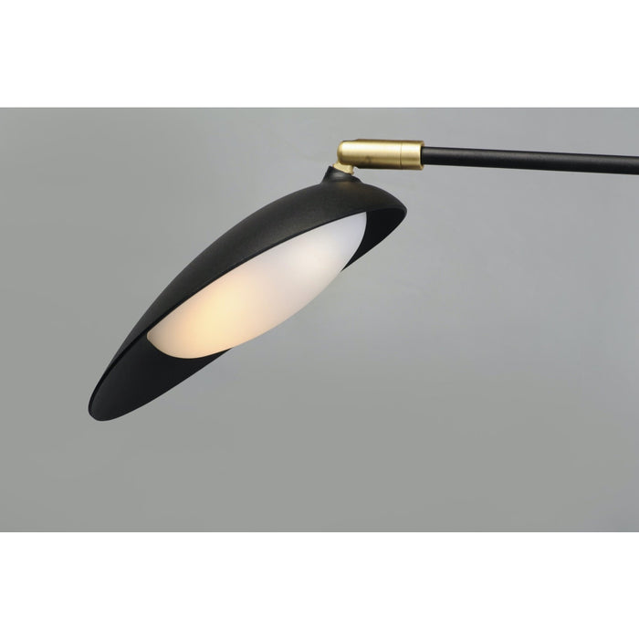 Scan Black / Satin Brass LED Wall Sconce - Wall Sconce