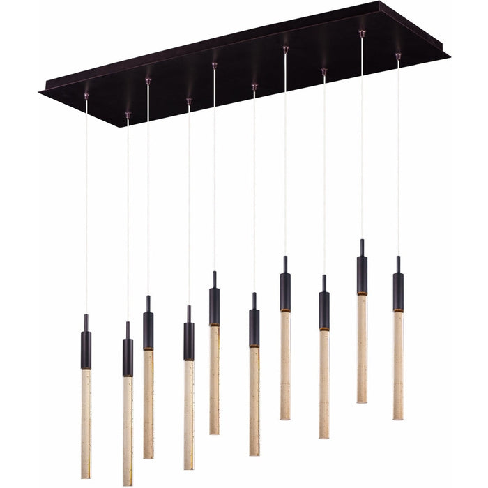 Scepter Anodized Bronze LED Linear Pendant - Pendants