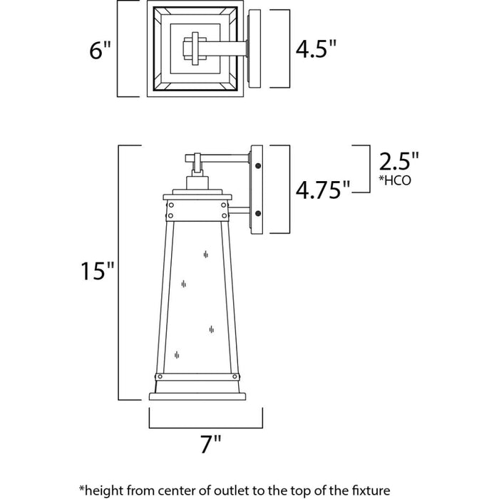 Schooner Olde Brass Outdoor Wall Mount - Outdoor Wall Mount