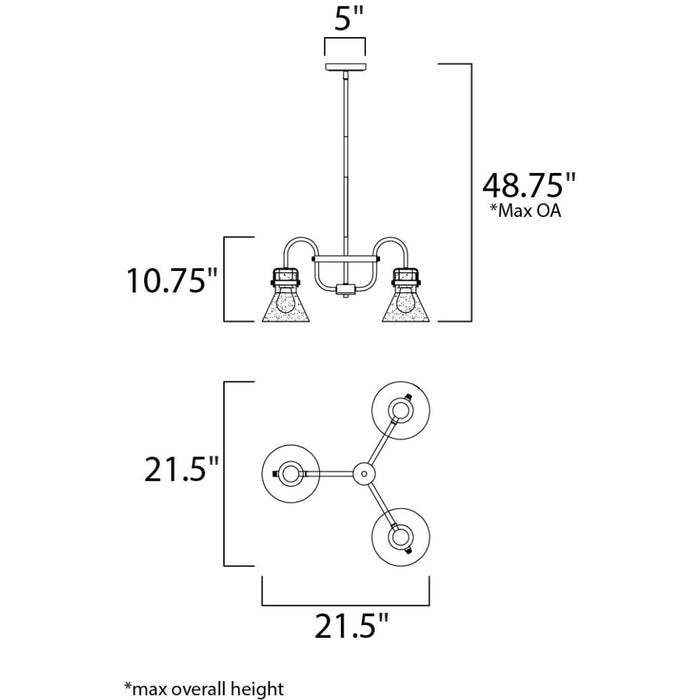 Seafarer Oil Rubbed Bronze Chandelier - Chandeliers