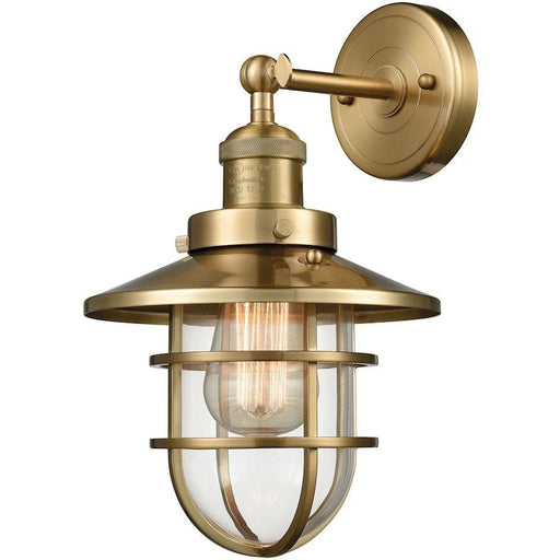 Seaport Satin Black Wall Sconce - Wall Sconce
