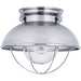Sebring Brushed Stainless Outdoor Flush Mount - Outdoor Flush Mounts