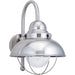 Sebring Brushed Stainless Outdoor Wall Lantern - Outdoor Wall Sconce