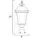 Senator Black Outdoor Pole/Post Mount - Outdoor Pole/Post Mount