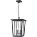 Seoul Black Outdoor Chain Mount Ceiling Fixture | theLightShop