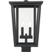 Seoul Black Outdoor Post Mount Fixture | theLightShop