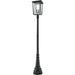 Seoul Black Outdoor Post Mounted Fixture | theLightShop