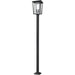 Seoul Black Outdoor Post Mounted Fixture | theLightShop