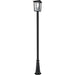 Seoul Black Outdoor Post Mounted Fixture | theLightShop