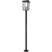 Seoul Black Outdoor Post Mounted Fixture | theLightShop