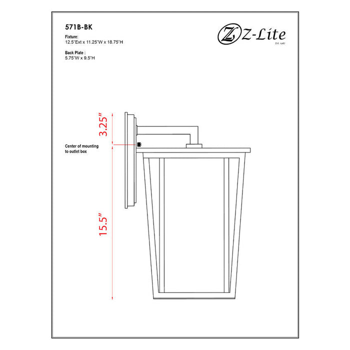 Seoul Black Outdoor Wall Sconce | theLightShop