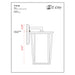 Seoul Black Outdoor Wall Sconce | theLightShop