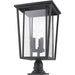 Seoul Oil Rubbed Bronze Outdoor Pier Mounted Fixture | theLightShop