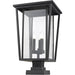 Seoul Oil Rubbed Bronze Outdoor Pier Mounted Fixture | theLightShop