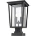 Seoul Oil Rubbed Bronze Outdoor Pier Mounted Fixture | theLightShop