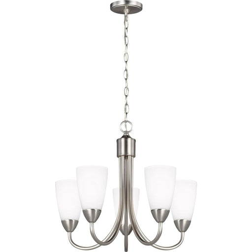 Seville Brushed Nickel Chandelier - Chandeliers
