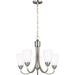 Seville Brushed Nickel Chandelier - Chandeliers