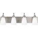 Seville Brushed Nickel Vanity Fixture - Bath & Vanity