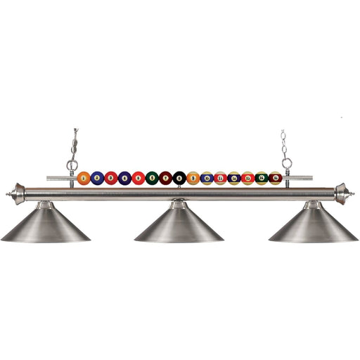 Shark Brushed Nickel Island Billiard Pendant | theLightShop