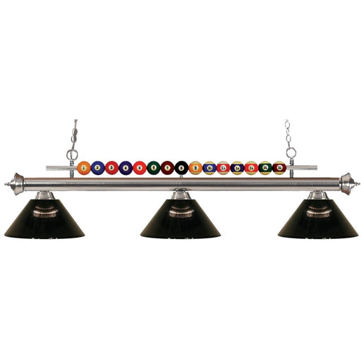 Shark Brushed Nickel Island Billiard Pendant | theLightShop