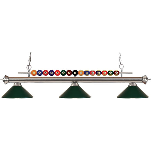 Shark Brushed Nickel Island Billiard Pendant | theLightShop
