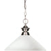 Shark Brushed Nickel Pendant | theLightShop