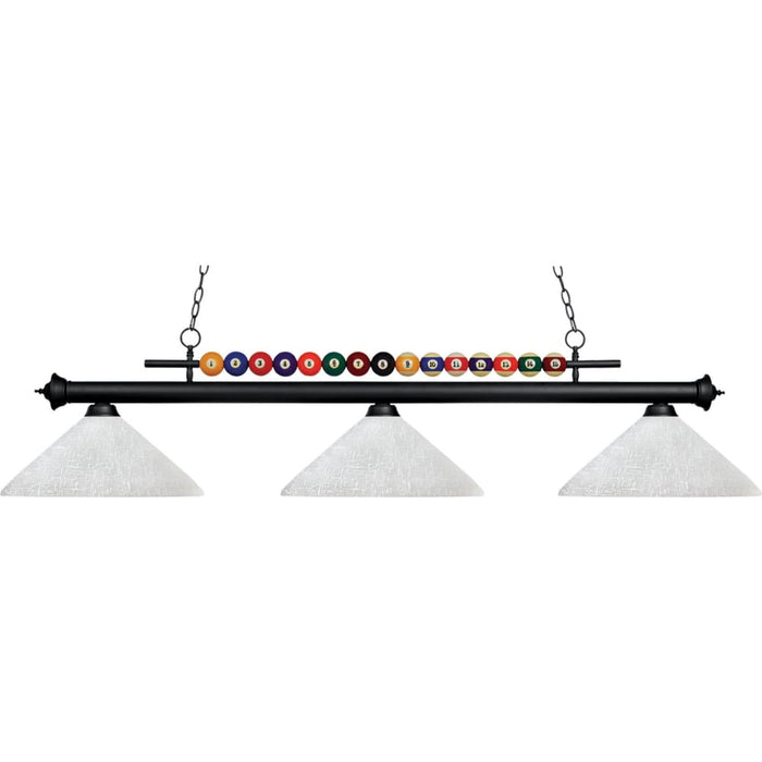 Shark Matte Black Island Billiard Pendant | theLightShop