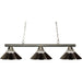 Sharp Shooter Brushed Nickel Island Billiard Pendant | theLightShop
