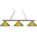 Sharp Shooter Polished Brass Island Billiard Pendant | theLightShop